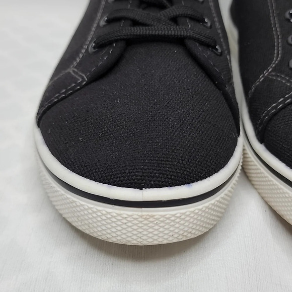 Vostey Black Canvas Shoes Men's Size 10 - Picture 5 of 12